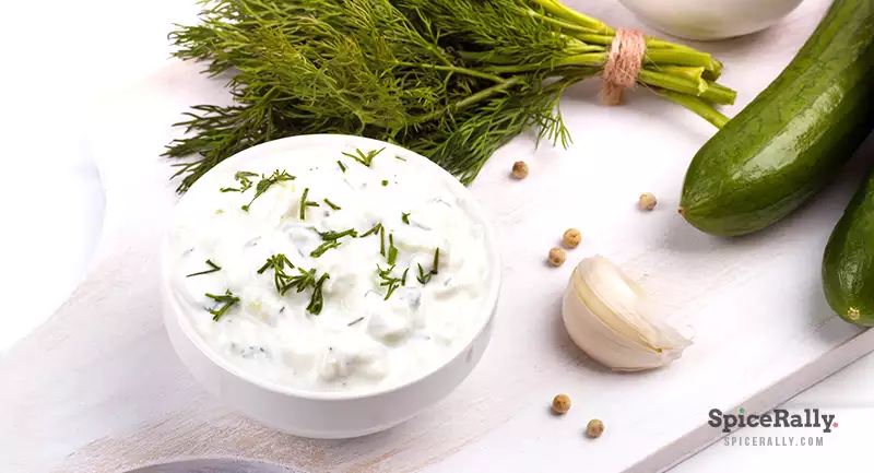 Tzatziki Sauce And Its Ingredients - SpiceRally