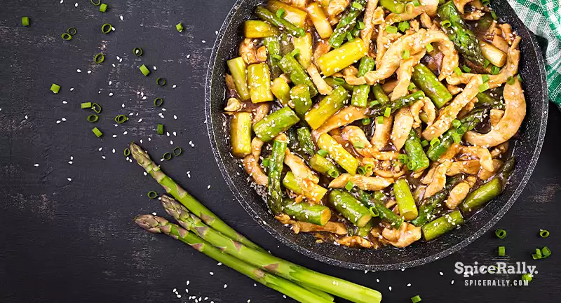 Turmeric-Black Pepper Chicken With Asparagus Recipe - SpiceRally