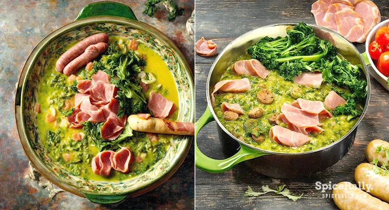 Homemade Gumbo Z’herbes (green gumbo) Recipe With Greens, Sausages, And Ham!